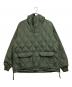TAION（タイオン）の古着「キルティングダウンプルオーバー」｜グリーン