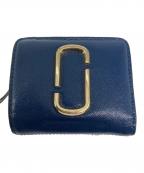 MARC JACOBSマークジェイコブズ）の古着「ザ スナップショット ミニ コンパクトウォレット」｜ネイビー×オレンジ