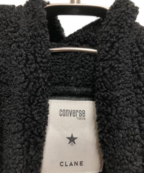 CONVERSE TOKYO（コンバーストウキョウ）CONVERSE TOKYO (コンバーストウキョウ) CLANE (クラネ) ボアパーカー ブラック サイズ:FREEの古着・服飾アイテム