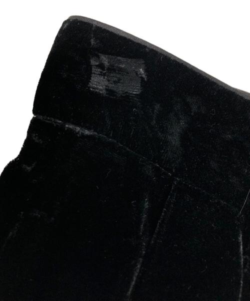 CLANE（クラネ）CLANE (クラネ) ベロアパンツ ブラックの古着・服飾アイテム