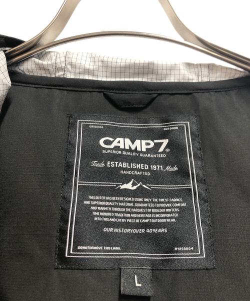 CAMP 7（キャンプ７）CAMP 7 (キャンプ７) 透湿撥水シェルパーカー ブラック サイズ:Lの古着・服飾アイテム