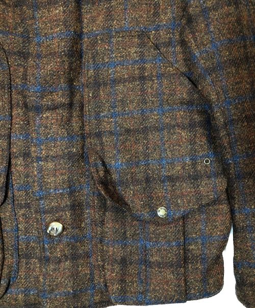 FILSON GARMENT（フィルソン ガーメント）FILSON GARMENT (フィルソン ガーメント) Harris Tweed (ハリスツイード) ハンティングジャケット ブラウン サイズ:ＳＩＺＥ４２の古着・服飾アイテム