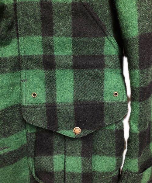 FILSON GARMENT（フィルソン ガーメント）FILSON GARMENT (フィルソン ガーメント) ウールハンティングジャケット グリーン×ブラック サイズ:ＳＩＺＥ４２の古着・服飾アイテム