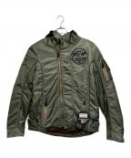 ACE CAFE LOMDONエースカフェロンドン）の古着「フーデッドジャケット」｜グリーン