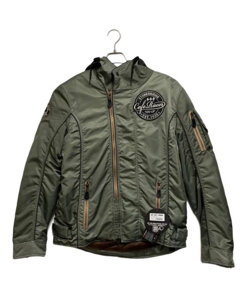 ACE CAFE LOMDON（エースカフェロンドン）ACE CAFE LOMDON (エースカフェロンドン) フーデッドジャケット グリーン サイズ:Lの古着・服飾アイテム