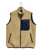 Columbiaコロンビア）の古着「シュガードーム ベスト」｜ベージュ×ネイビー