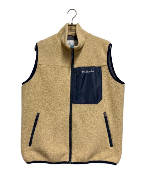 Columbia（コロンビア）Columbia (コロンビア) シュガードーム ベスト ベージュ×ネイビー サイズ:Lの古着・服飾アイテム