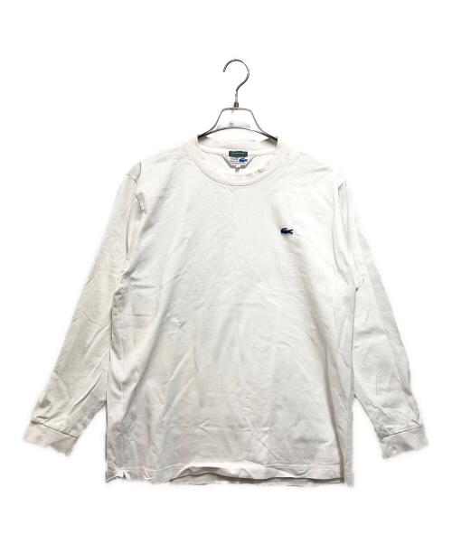 CHEMISE LACOSTE（シュミーズ ラコステ）CHEMISE LACOSTE (シュミーズ ラコステ) 長袖カットソー ホワイト サイズ:ＳＩＺＥ　ＸＬの古着・服飾アイテム