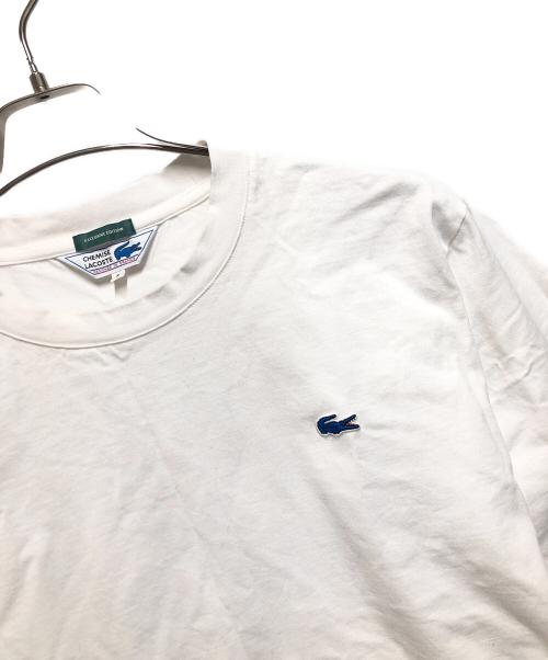 CHEMISE LACOSTE（シュミーズ ラコステ）CHEMISE LACOSTE (シュミーズ ラコステ) 長袖カットソー ホワイト サイズ:ＳＩＺＥ　ＸＬの古着・服飾アイテム