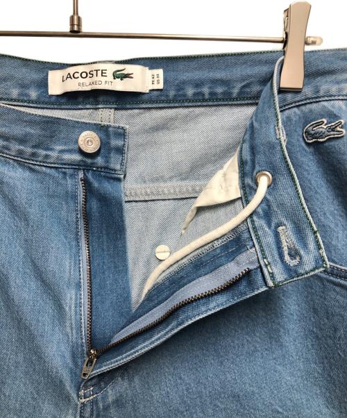 LACOSTE（ラコステ）LACOSTE (ラコステ) ワイドデニムパンツ ブルー サイズ:FR 42/US 33の古着・服飾アイテム