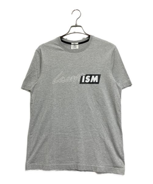 LACOSTE LIVE（ラコステライブ）LACOSTE LIVE (ラコステライブ) コットン ユニセックス プリントTシャツ ライトグレー サイズ:Mの古着・服飾アイテム
