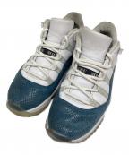 NIKEナイキ）の古着「AIR JORDAN 11 LOW」｜ホワイト×ネイビー