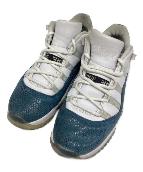 NIKE（ナイキ）NIKE (ナイキ) AIR JORDAN 11 LOW ホワイト×ネイビー サイズ:SIZE 29cmの古着・服飾アイテム
