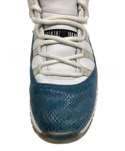 NIKE（ナイキ）NIKE (ナイキ) AIR JORDAN 11 LOW ホワイト×ネイビー サイズ:SIZE 29cmの古着・服飾アイテム