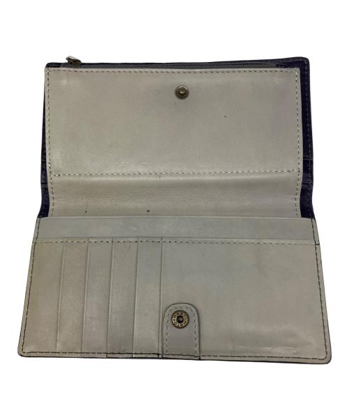 MOTHERHOUSE（マザーハウス）MOTHERHOUSE (マザーハウス) 2つ折り財布 パープルの古着・服飾アイテム