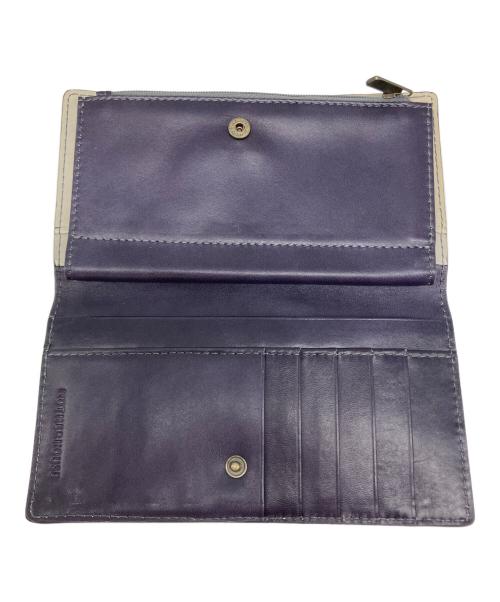 MOTHERHOUSE（マザーハウス）MOTHERHOUSE (マザーハウス) 2つ折り財布 パープルの古着・服飾アイテム
