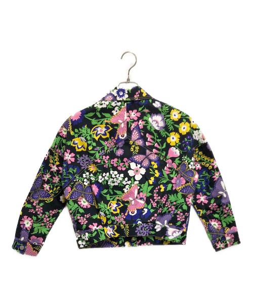 VIVIENNE TAM（ヴィヴィアンタム）VIVIENNE TAM (ヴィヴィアンタム) バタフライガーデンプリントジャケット ブラック サイズ:ＳＩＺＥ　Ｍの古着・服飾アイテム