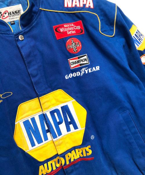 CHASE authentics（チェイスオーセンティック）CHASE authentics (チェイスオーセンティック) レーシングジャケット ブルー サイズ:ＳＩＺＥ　２ＸＬ　の古着・服飾アイテム