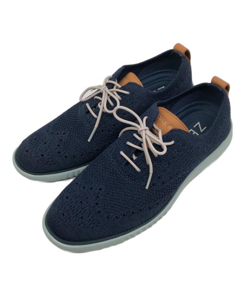 COLE HAAN（コールハーン）COLE HAAN (コールハーン) 2.ゼログランド スティッチライト オックスフォード ネイビー×ブラウン サイズ:8 1/2　Mの古着・服飾アイテム