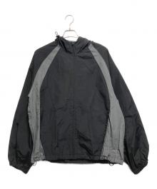 FREAK'S STORE×MR HEARTS（フリークスストア×ミスターハーツ）の古着「2TONE SWITCHING ZIP UP BLOUSON」｜グレー×ブラック