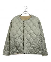 TAION（タイオン）の古着「ミリタリーリバーシブルダウンジャケット」｜カーキ