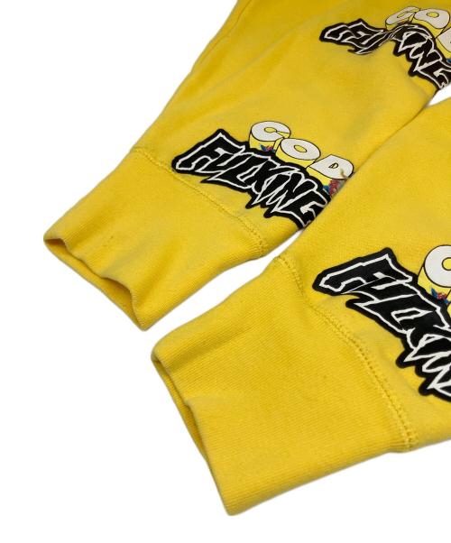 FUCKING AWESOME（ファッキンオーサム）FUCKING AWESOME (ファッキンオーサム) プルオーバーパーカー イエロー サイズ:SIZE Mの古着・服飾アイテム