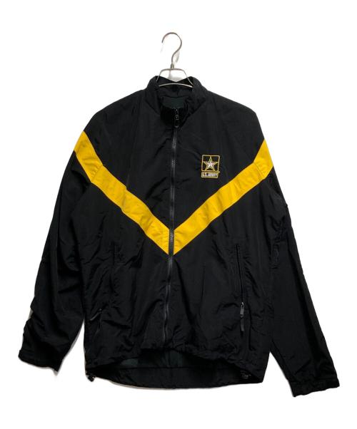 US ARMY（ユーエスアーミー）US ARMY (ユーエスアーミー) ナイロンジャケット ブラック×イエロー サイズ:ＳＩＺＥ　Ｍの古着・服飾アイテム