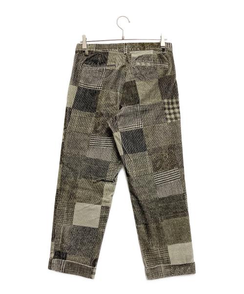BEAMS+（ビームスプラス）BEAMS+ (ビームスプラス) コーデュロイパッチワークパンツ ブラウン サイズ:Mの古着・服飾アイテム