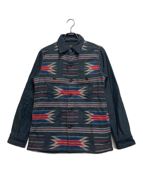 Deluxeware（デラックスウェア）Deluxeware (デラックスウェア) ヘビーネルシャツ グレー サイズ:Ｍの古着・服飾アイテム