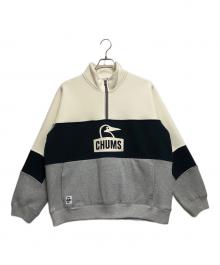 CHUMS（チャムス）の古着「マイトンパネルハーフジップトップ」｜ホワイト