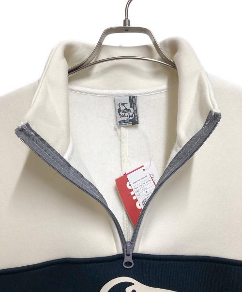 CHUMS（チャムス）CHUMS (チャムス) マイトンパネルハーフジップトップ ホワイト サイズ:Ｍの古着・服飾アイテム