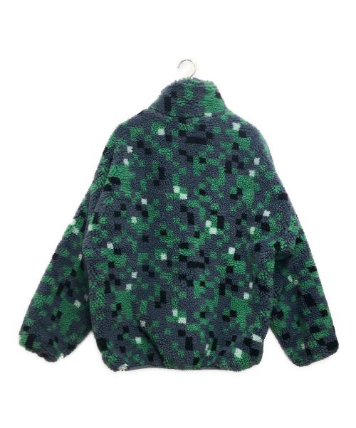 ZARA（ザラ）ZARA (ザラ) ボアジャケット グレー×グリーン サイズ:ＳＩＺＥ　ＸＬの古着・服飾アイテム