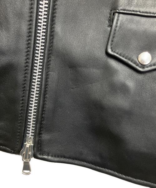 BEAUTY&YOUTH（ビューティーアンドユース）BEAUTY&YOUTH (ビューティーアンドユース) シープダブルライダースジャケット ブラック サイズ:Mの古着・服飾アイテム