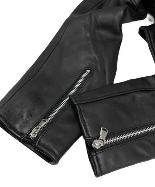 BEAUTY&YOUTH（ビューティーアンドユース）BEAUTY&YOUTH (ビューティーアンドユース) シープダブルライダースジャケット ブラック サイズ:Mの古着・服飾アイテム