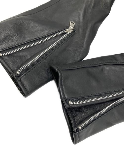 BEAUTY&YOUTH（ビューティーアンドユース）BEAUTY&YOUTH (ビューティーアンドユース) シープダブルライダースジャケット ブラック サイズ:Mの古着・服飾アイテム