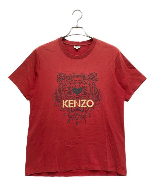 KENZO（ケンゾー）KENZO (ケンゾー) タイガープリントTシャツ レッド サイズ:Lの古着・服飾アイテム
