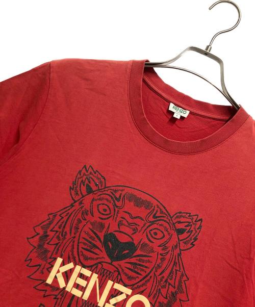 KENZO（ケンゾー）KENZO (ケンゾー) タイガープリントTシャツ レッド サイズ:Lの古着・服飾アイテム