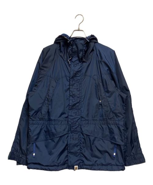 A BATHING APE（ア ベイシング エイプ）A BATHING APE (ア ベイシング エイプ) フーディジップジャケット ネイビー サイズ:Lの古着・服飾アイテム