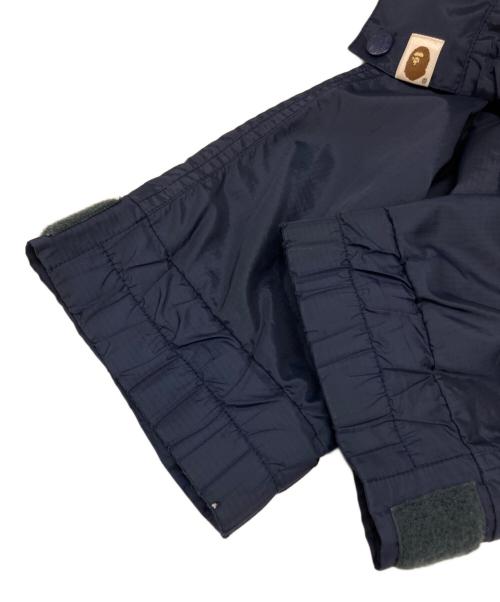A BATHING APE（ア ベイシング エイプ）A BATHING APE (ア ベイシング エイプ) フーディジップジャケット ネイビー サイズ:Lの古着・服飾アイテム