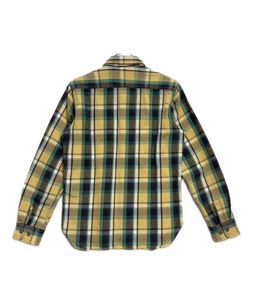 AVIREX（アヴィレックス）AVIREX (アヴィレックス) ネルシャツ グリーン サイズ:SIZE Sの古着・服飾アイテム