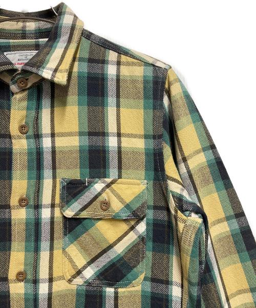 AVIREX（アヴィレックス）AVIREX (アヴィレックス) ネルシャツ グリーン サイズ:SIZE Sの古着・服飾アイテム