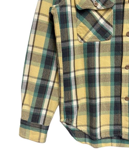 AVIREX（アヴィレックス）AVIREX (アヴィレックス) ネルシャツ グリーン サイズ:SIZE Sの古着・服飾アイテム