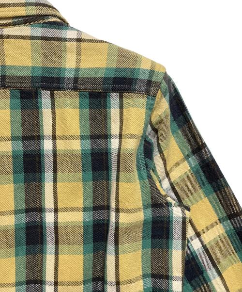 AVIREX（アヴィレックス）AVIREX (アヴィレックス) ネルシャツ グリーン サイズ:SIZE Sの古着・服飾アイテム