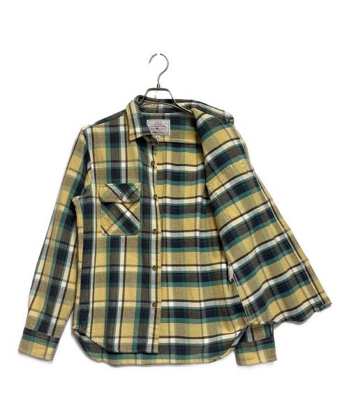 AVIREX（アヴィレックス）AVIREX (アヴィレックス) ネルシャツ グリーン サイズ:SIZE Sの古着・服飾アイテム