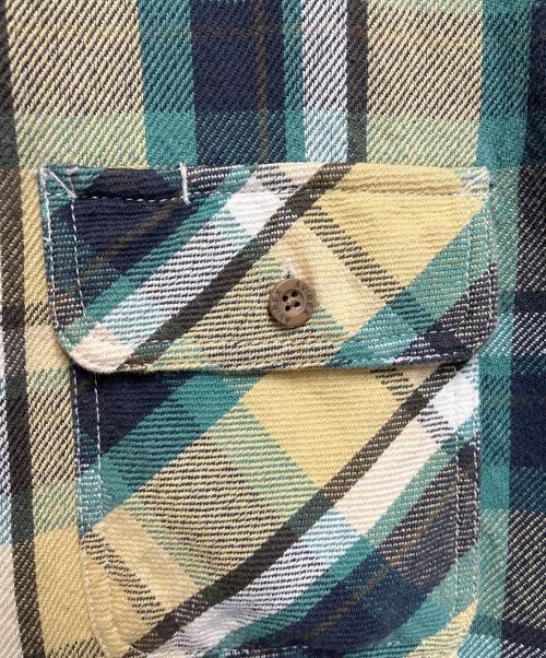 AVIREX（アヴィレックス）AVIREX (アヴィレックス) ネルシャツ グリーン サイズ:SIZE Sの古着・服飾アイテム