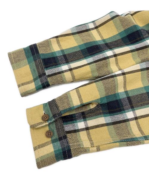 AVIREX（アヴィレックス）AVIREX (アヴィレックス) ネルシャツ グリーン サイズ:SIZE Sの古着・服飾アイテム