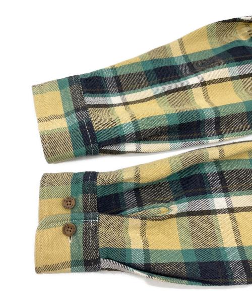 AVIREX（アヴィレックス）AVIREX (アヴィレックス) ネルシャツ グリーン サイズ:SIZE Sの古着・服飾アイテム