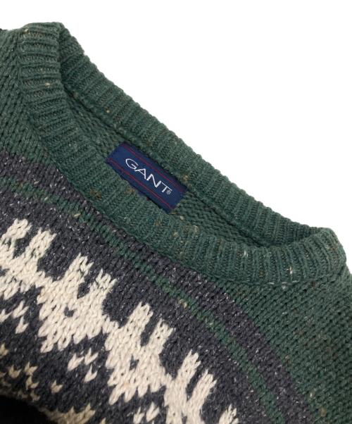 GANT（ガント）GANT (ガント) ニット グリーン サイズ:Lの古着・服飾アイテム