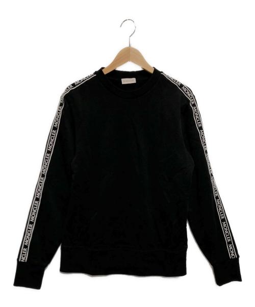 MONCLER（モンクレール）MONCLER (モンクレール) MAGLIA GIROCOLLOラインロゴスウェット ブラック サイズ:ＳＩＺＥ　Ｓ　の古着・服飾アイテム