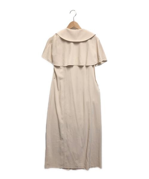 JILL BY JILLSTUART（ジル バイ ジルスチュアート）JILL BY JILLSTUART (ジル バイ ジルスチュアート) ケープカラー2Wayトレンチワンピース ベージュ サイズ:ＳＩＺＥ　ＦＲＥＥの古着・服飾アイテム